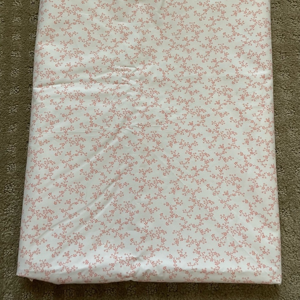 Ralph Lauren Twin Flat Sheet Red / Orange Ditzy Floral RARE